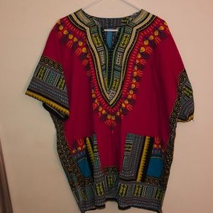 Red African Dashiki